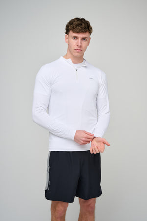 Capo Active Performance 1/4 Zip Top - White