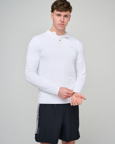 Capo Active Performance 1/4 Zip Top - White