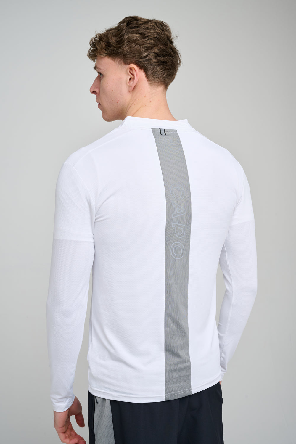 Capo Active Performance 1/4 Zip Top - White