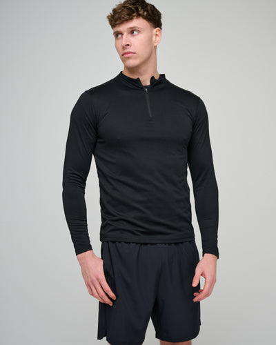 Capo Active Core 1/4 Zip Top - Black