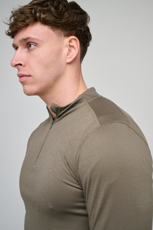Capo Active Core 1/4 Zip Top - Olive