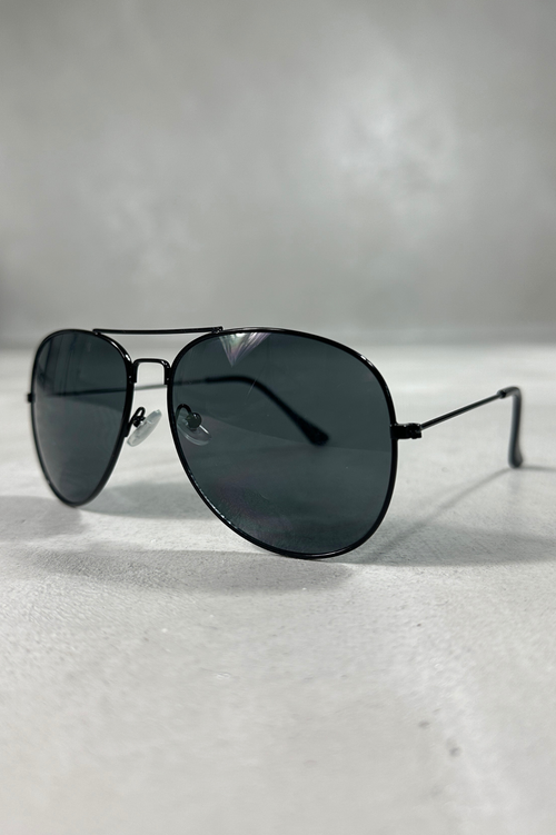 Capo Aviator Sunglasses - Black
