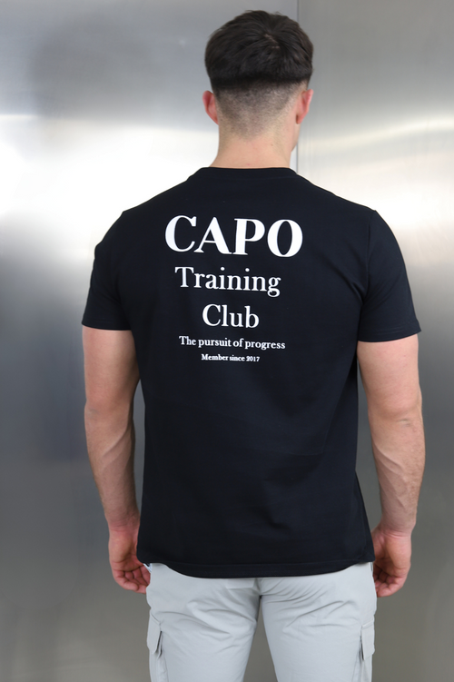Capo TRAINING Club Print T-Shirt - Black