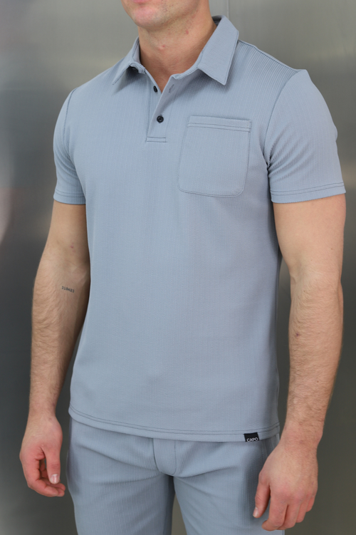 Capo TWIST Polo Shirt - Light Grey