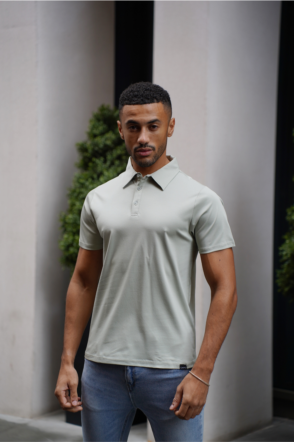 Capo MERCERISED Polo Shirt - Sage