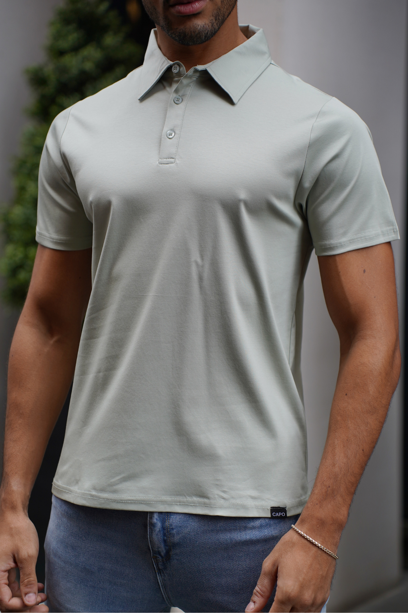 Capo MERCERISED Polo Shirt - Sage