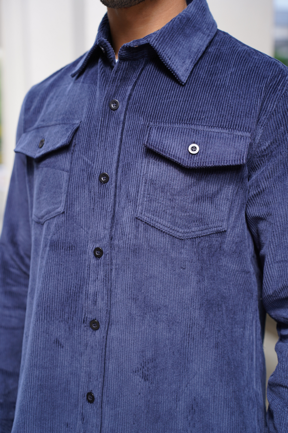 Capo CORD OVERSHIRT - Navy