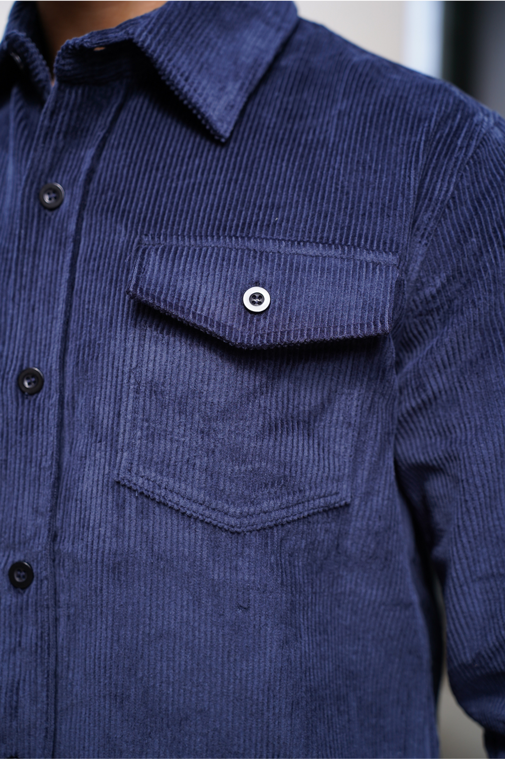 Capo CORD OVERSHIRT - Navy