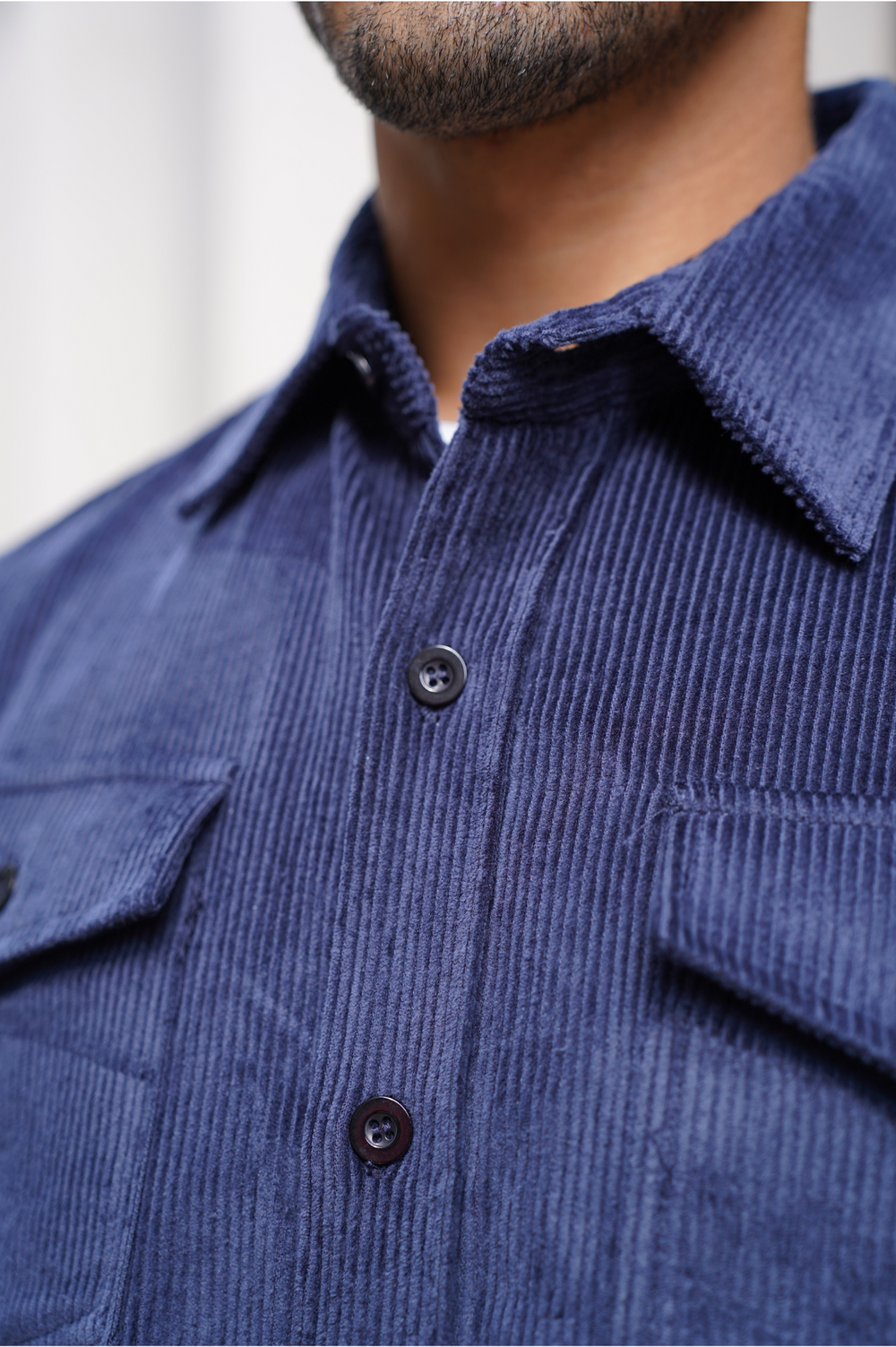 Capo CORD OVERSHIRT - Navy