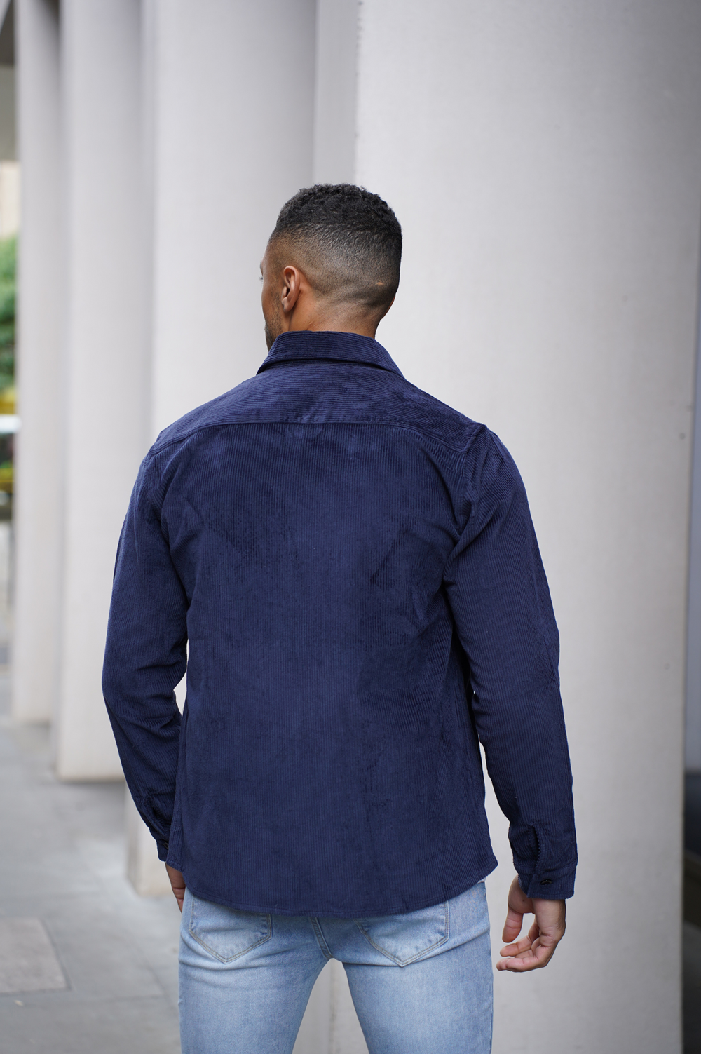 Capo CORD OVERSHIRT - Navy