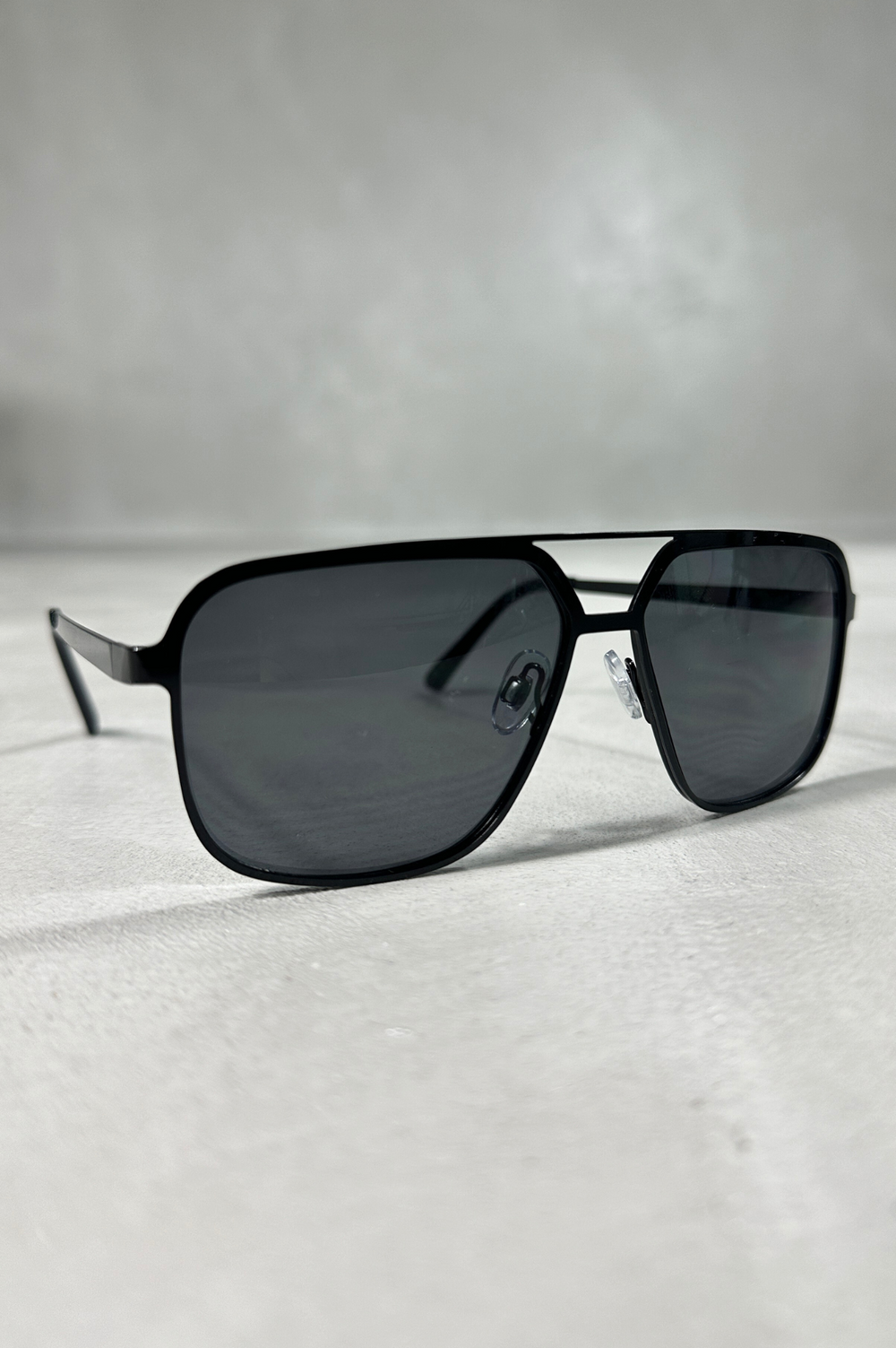 Capo Double Bridge Sunglasses Black