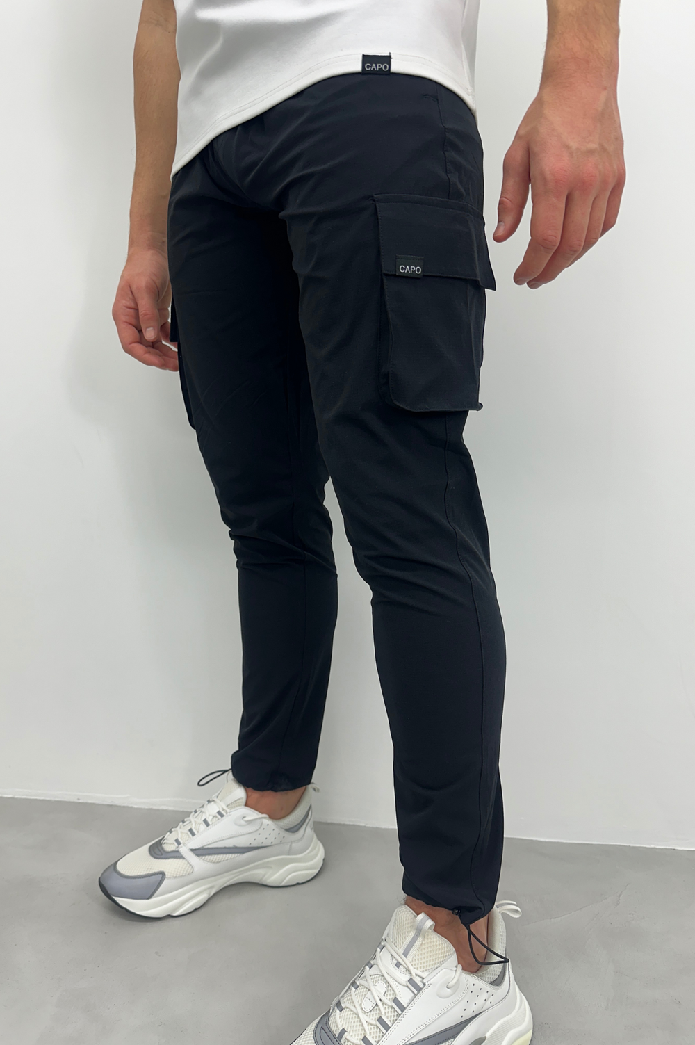 Capo ACTIVE Cargo Pant Toggle - Black – CAPO | Meaning Behind The Brand