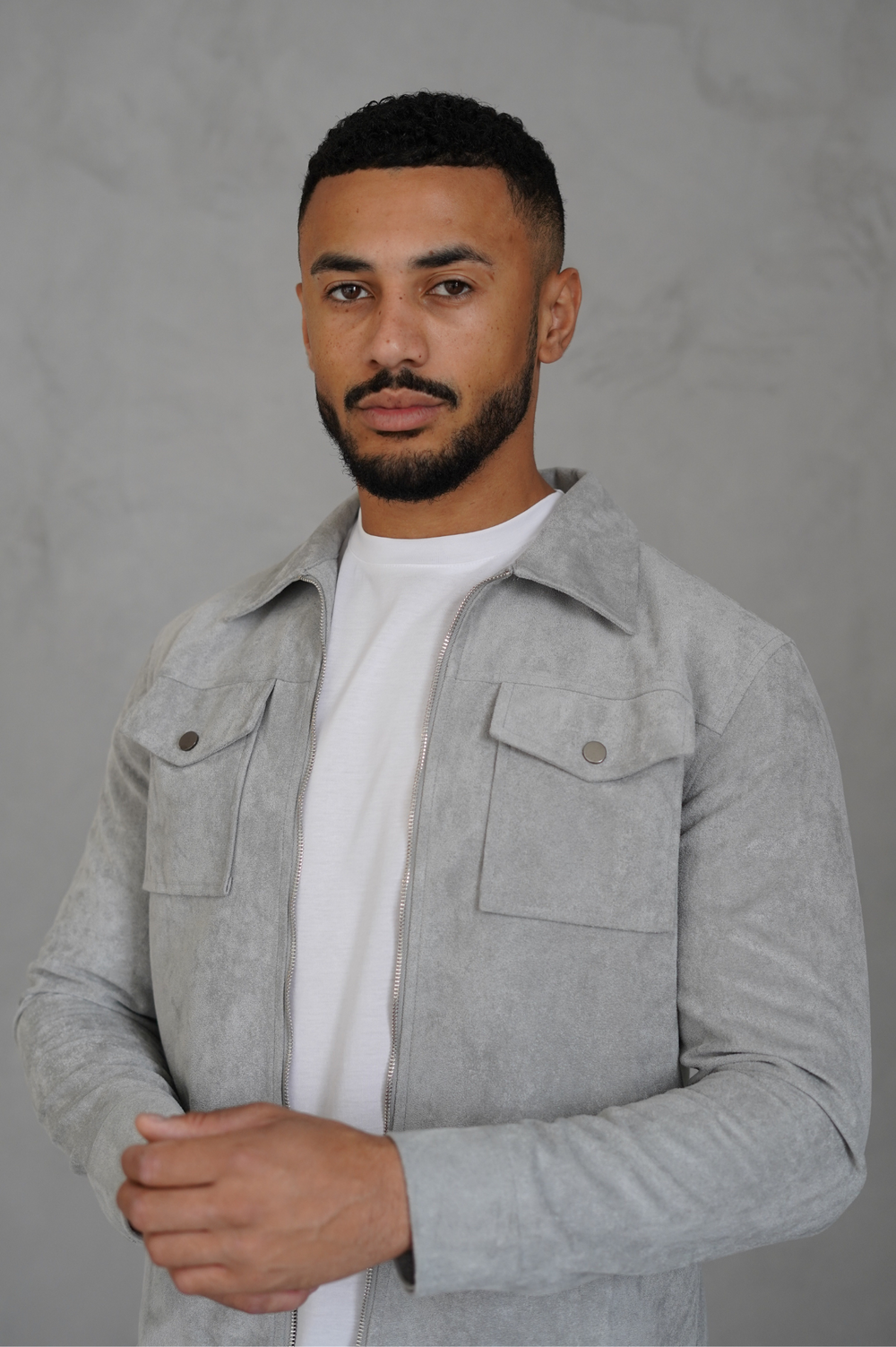 Capo SUEDE Jacket Grey