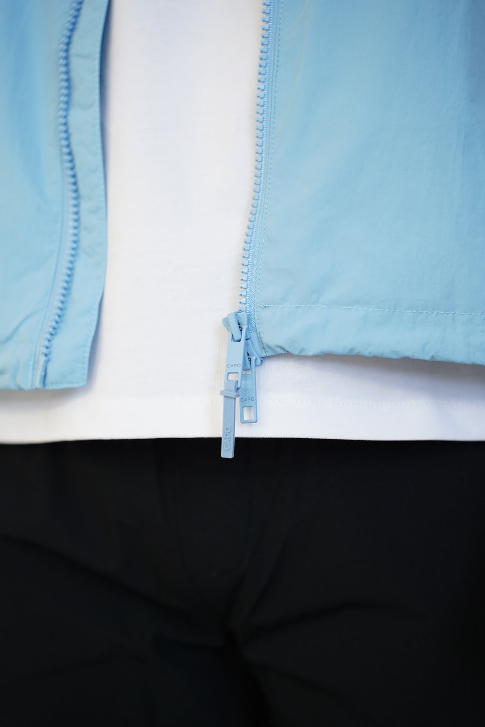 Capo Crinkle Lightweight Jacket - Sky Blue