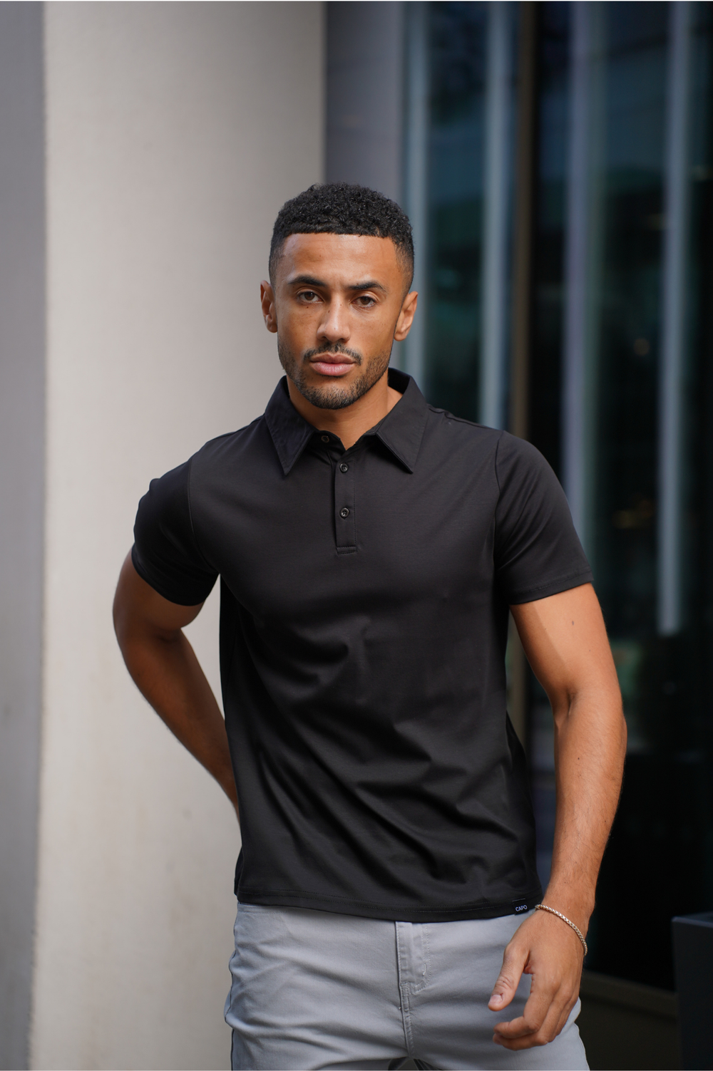 Mercerised polo hot sale