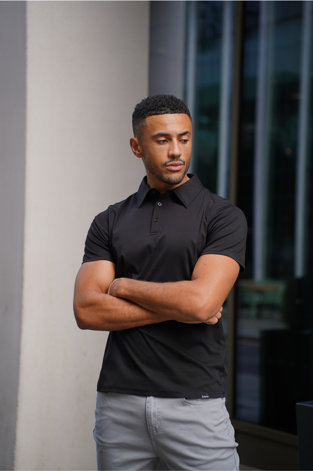 Mercerised polo sales