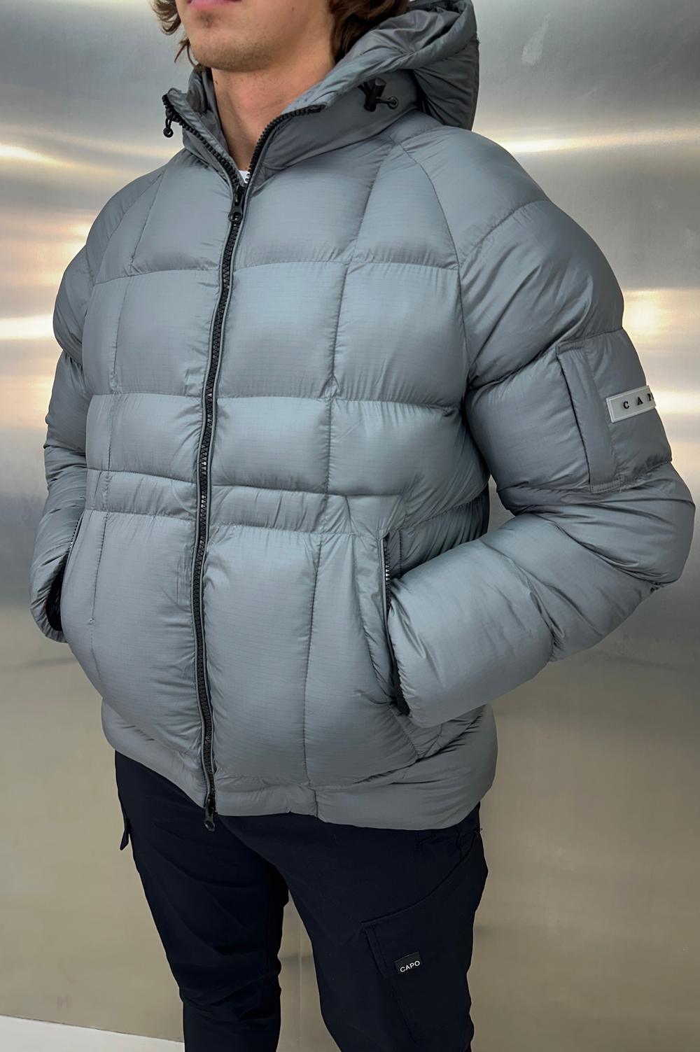 Capo CUBE Coat Jacket - Grey – CAPO | Meaning Behind The Brand