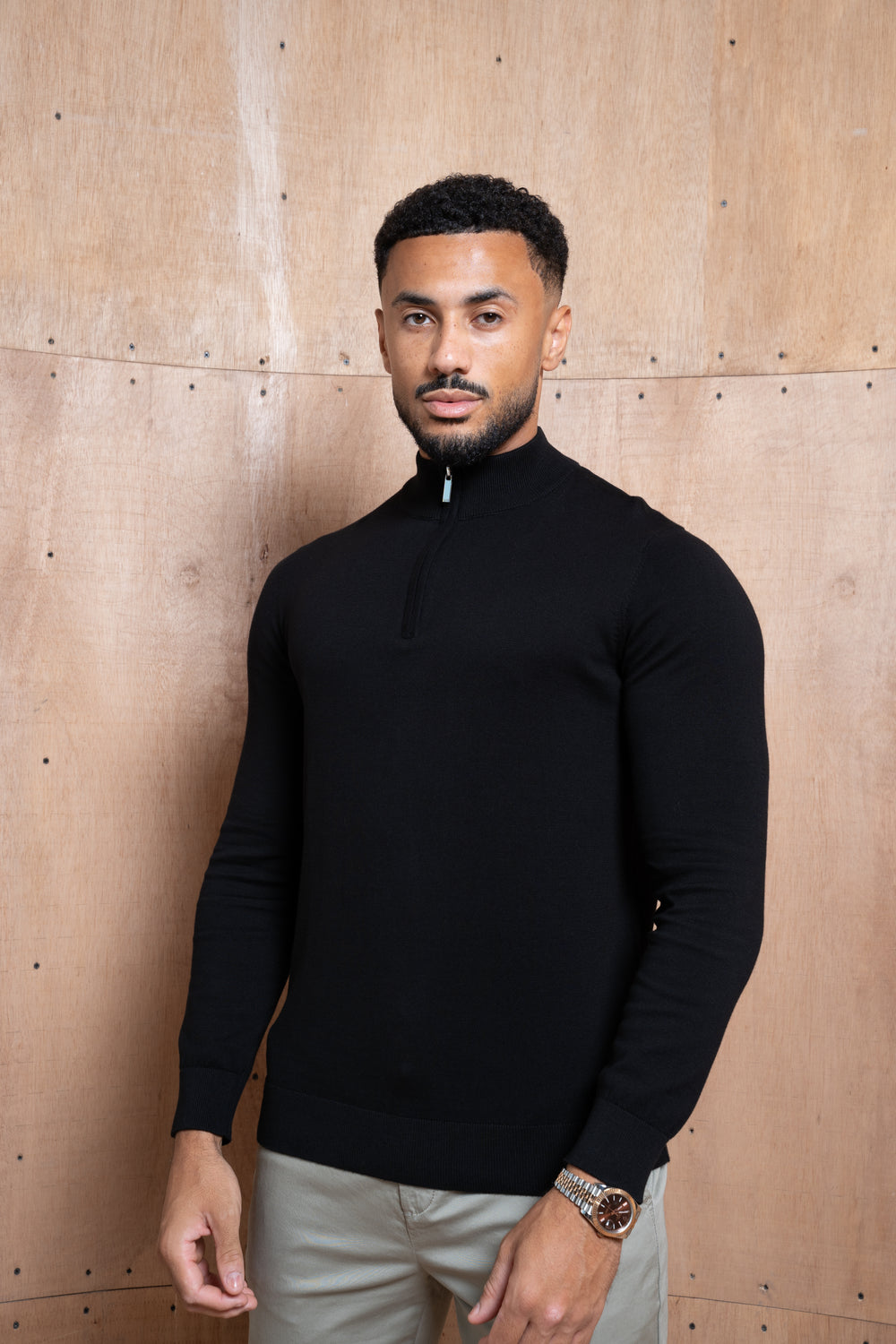 Capo Egyptian Cotton 1/4 Zip Top - Black | Capo – CAPO | Meaning