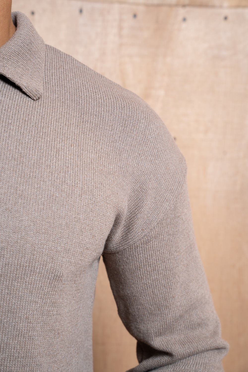 Capo Button LS Polo Shirt - Brown