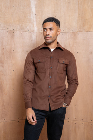 Capo Corduroy Overshirt - Brown