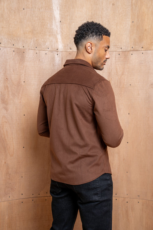 Capo Corduroy Overshirt - Brown