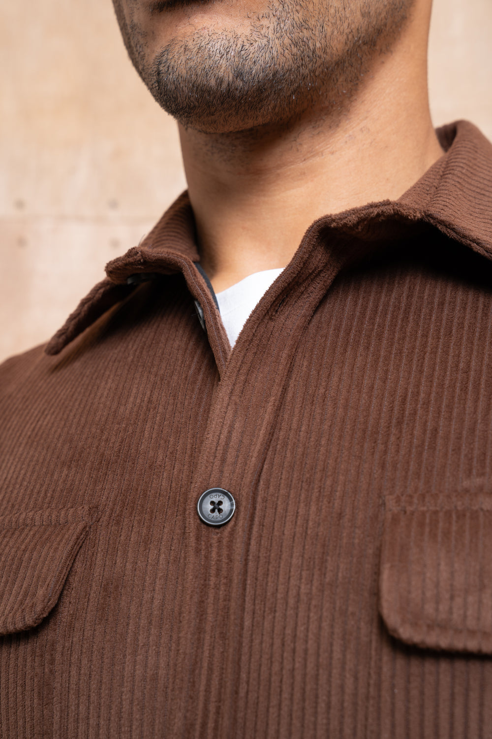Capo Corduroy Overshirt - Brown