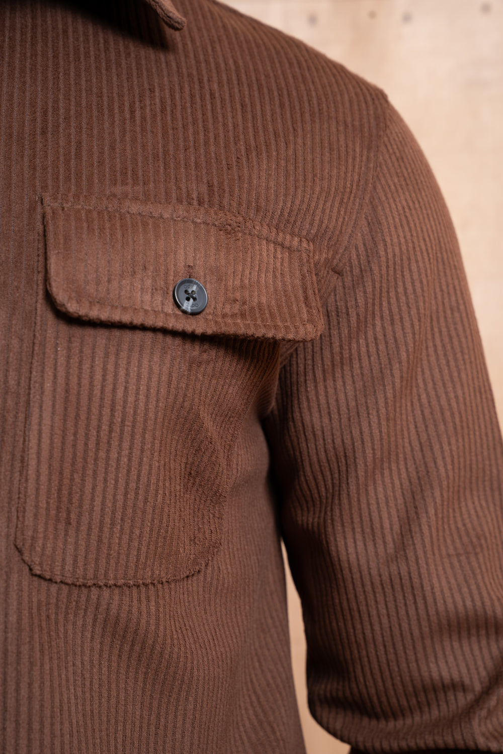 Capo Corduroy Overshirt - Brown