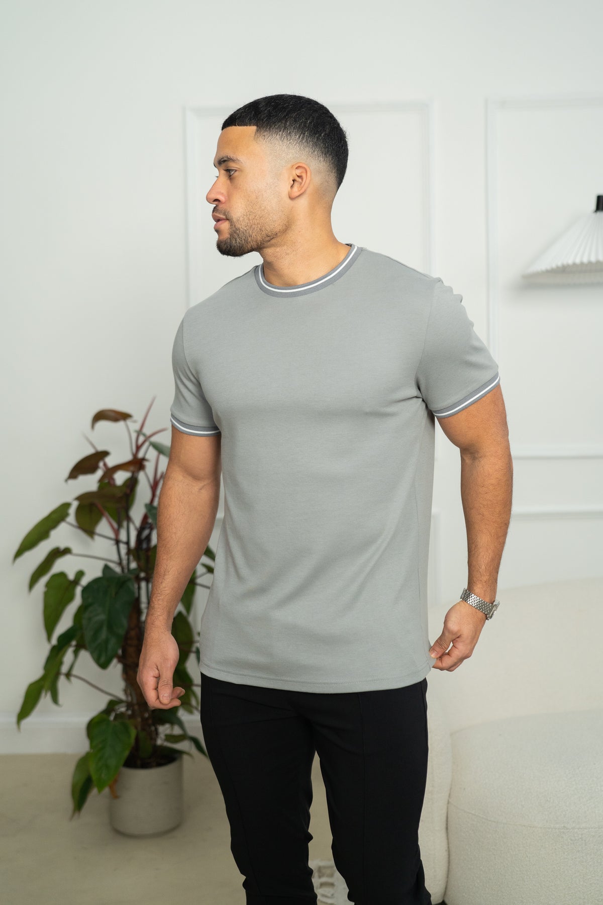 Capo Tipping T-Shirt - Grey