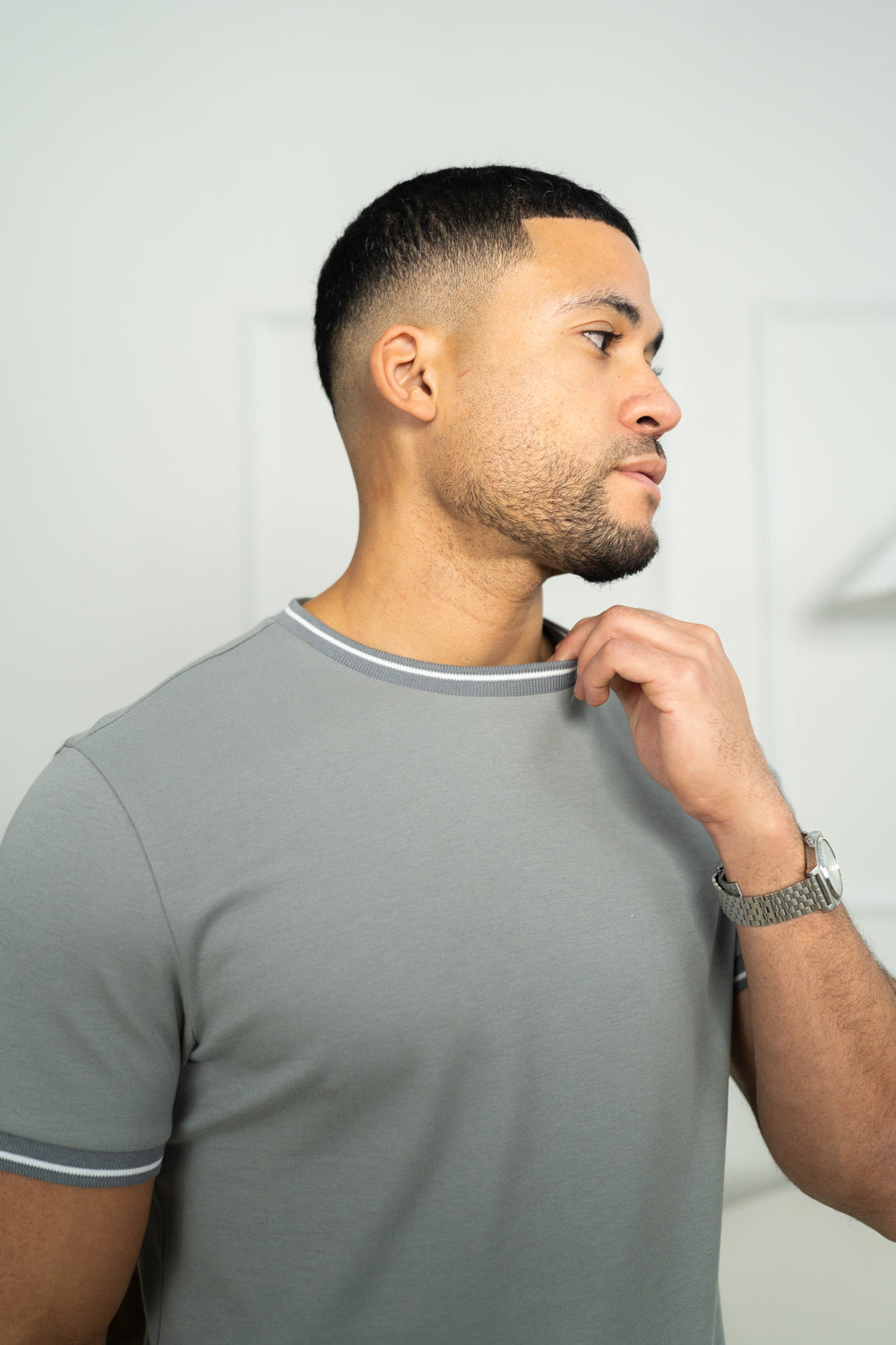 Capo Tipping T-Shirt - Grey