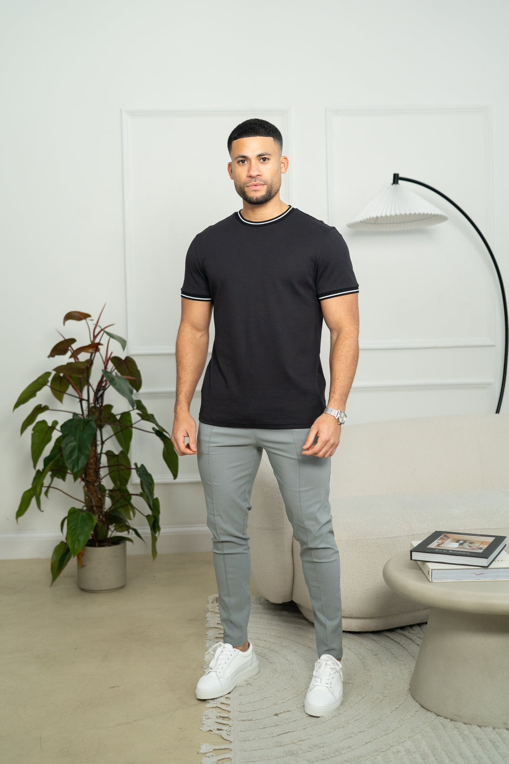 Capo Tipping T-Shirt - Black