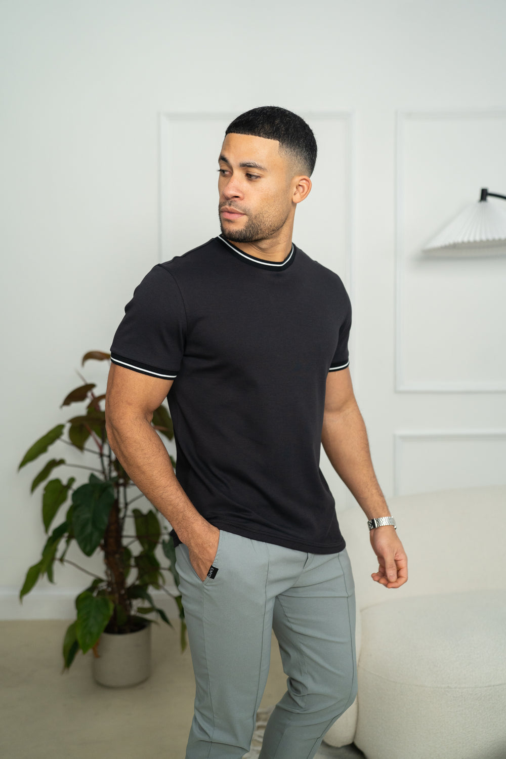 Capo Tipping T-Shirt - Schwarz