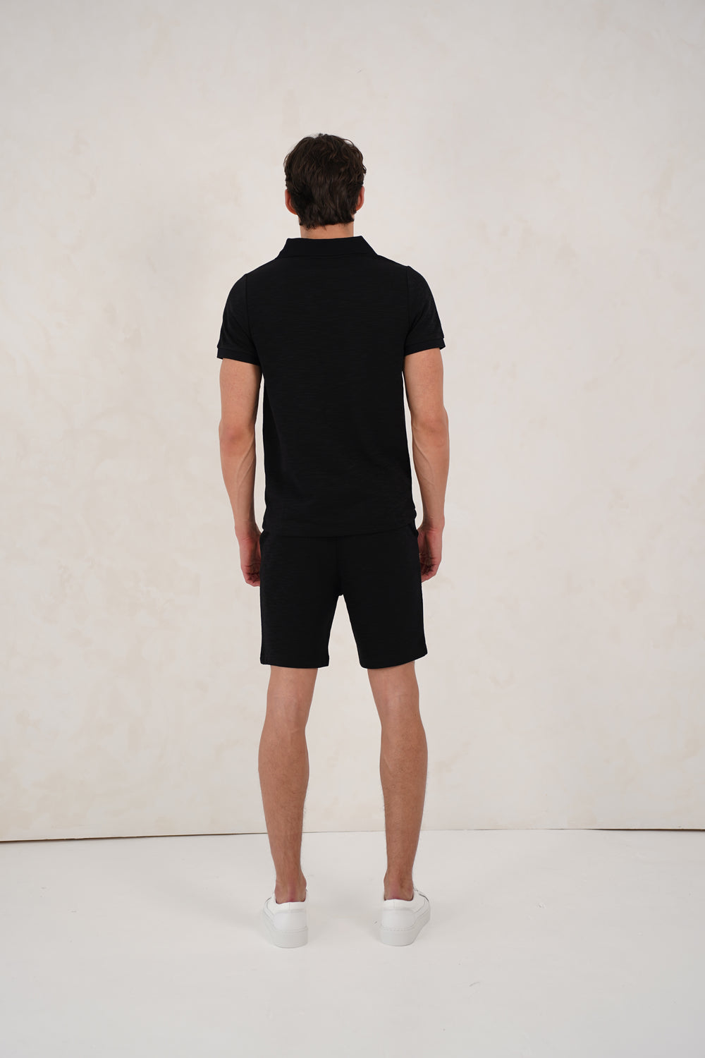 Capo Jersey Slub Shorts - Black
