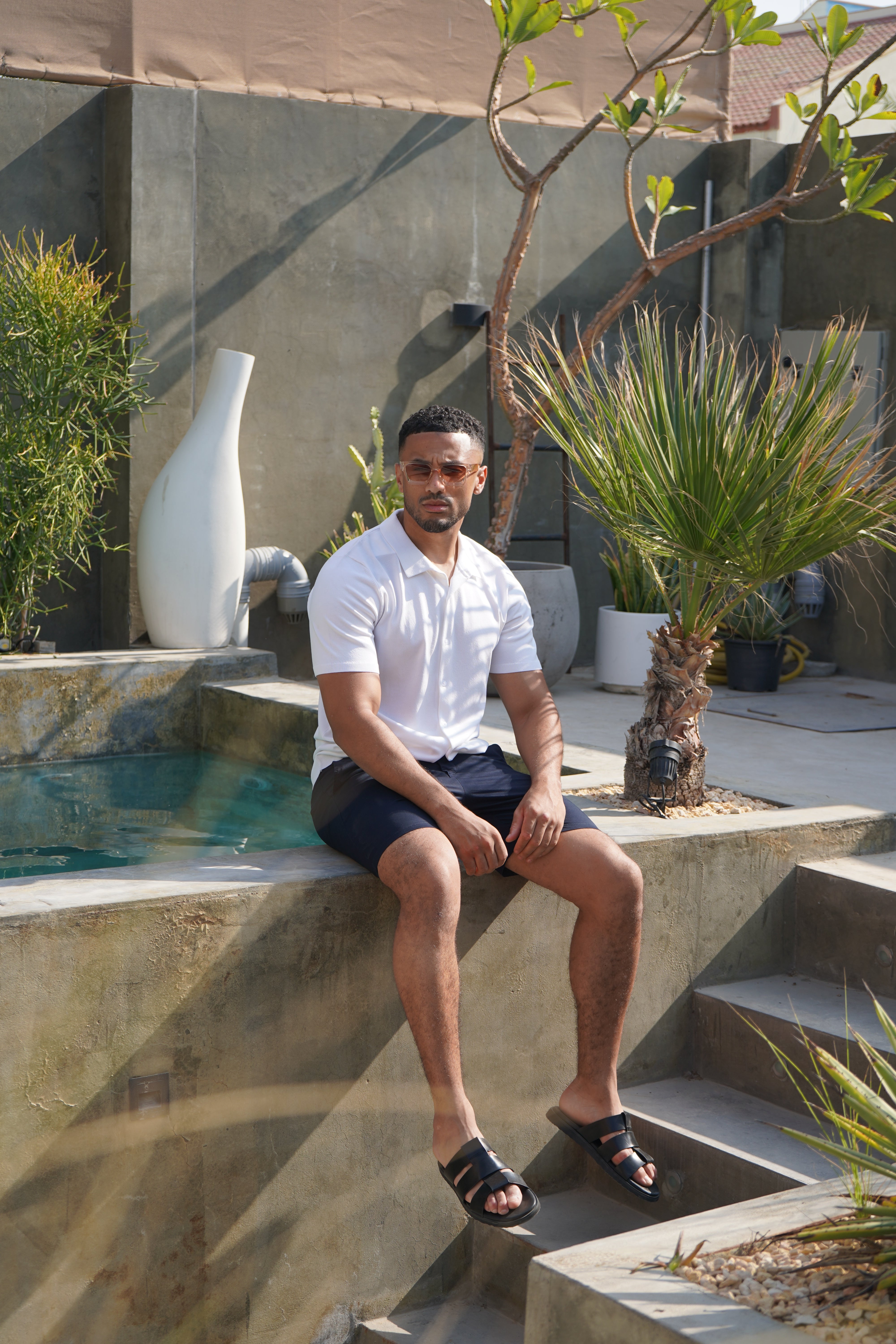 Capo Soft Button Through Shirt - White