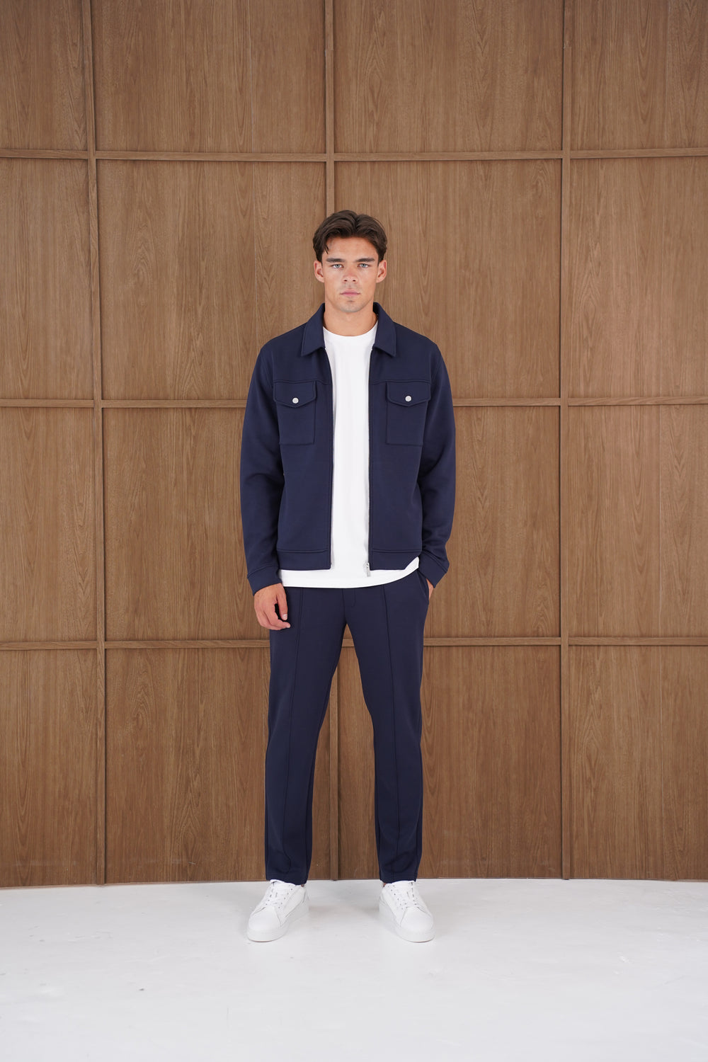Capo Nick Interlock Pants - Navy