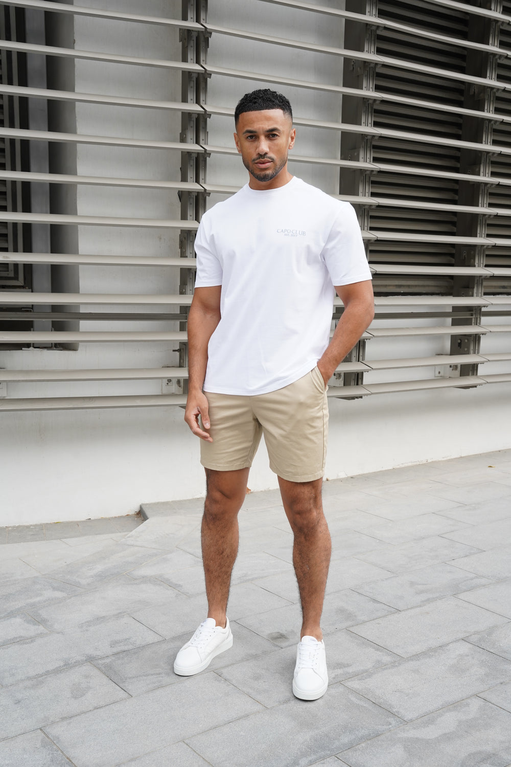 Capo Boat Scene Printed T-Shirt - White