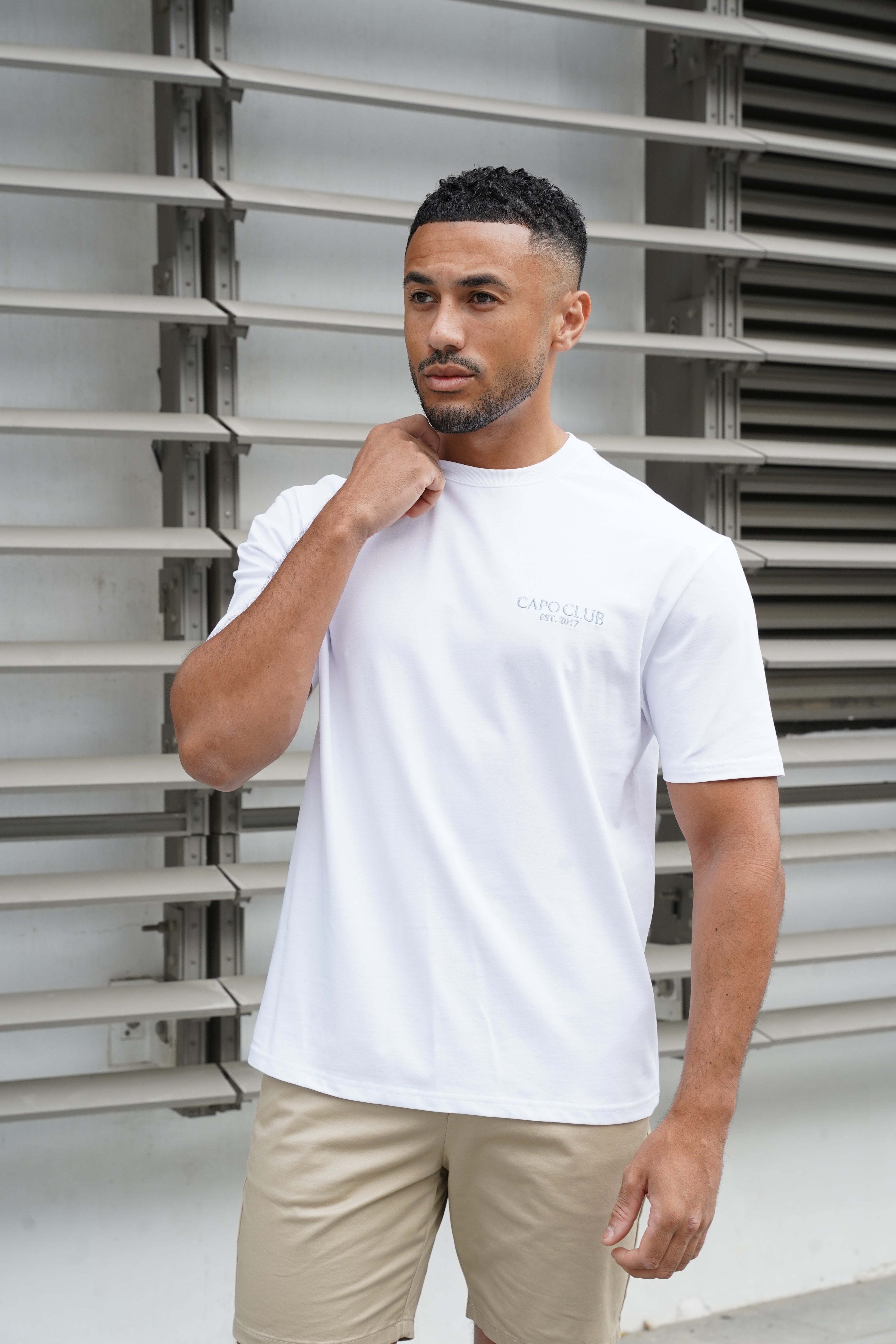 Capo Boat Scene Printed T-Shirt - White