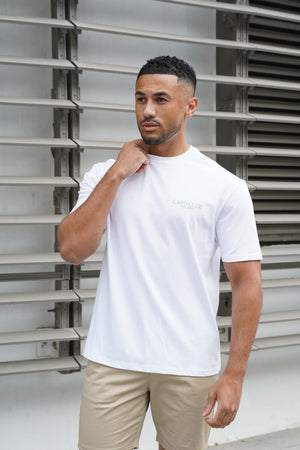 Capo Boat Scene Printed T-Shirt - White