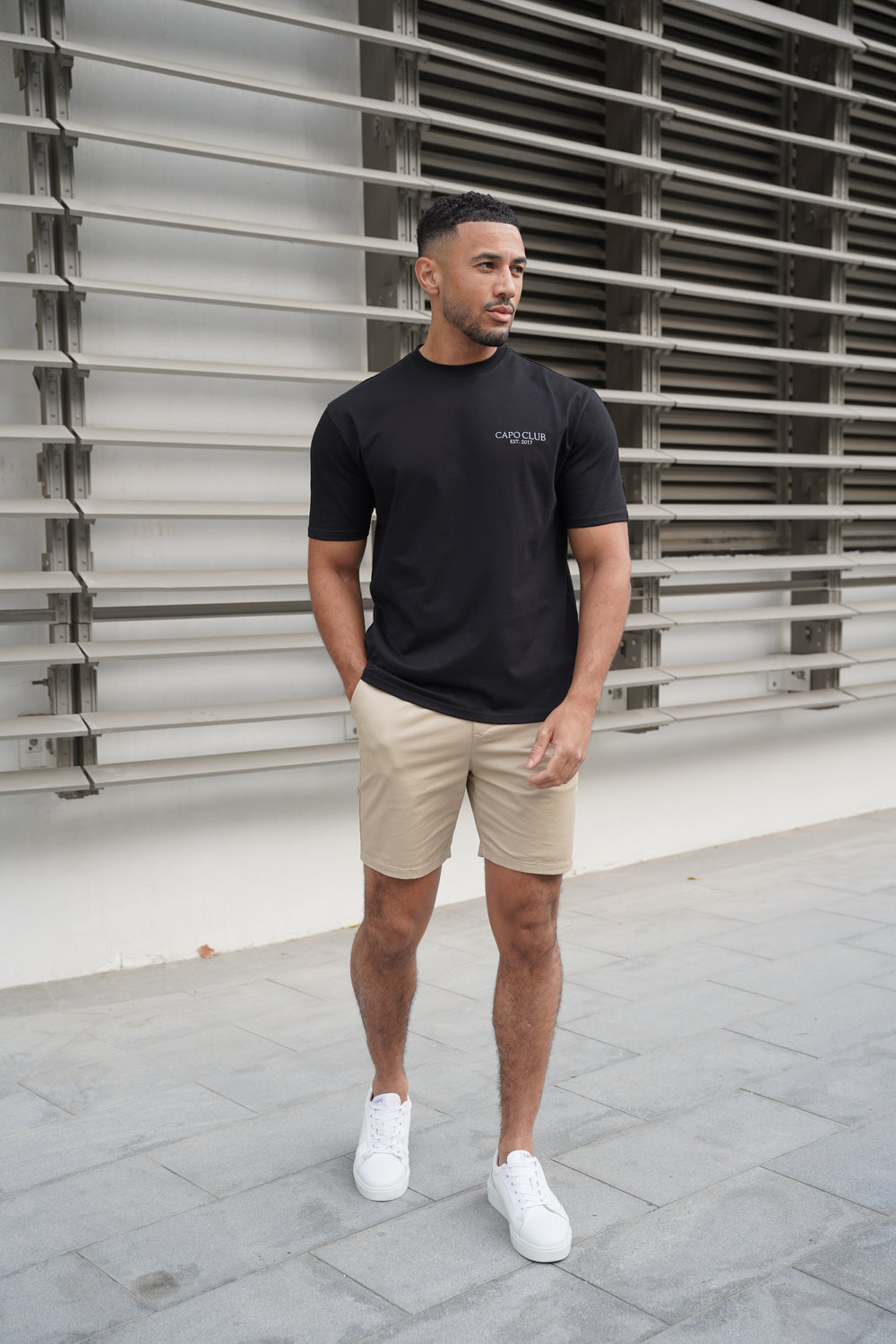 Capo Boat Scene Printed T-Shirt - Black