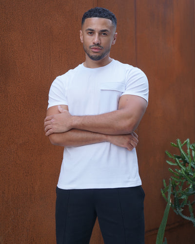 Capo Cargo Pocket T-Shirt - White