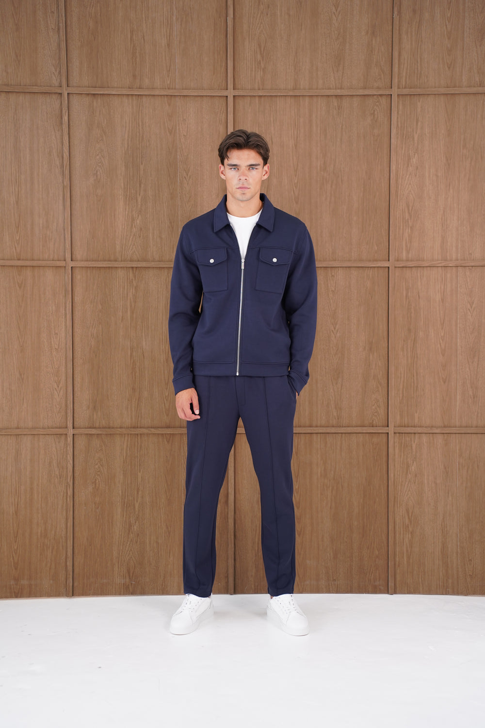 Capo Nick Interlock Pants - Navy
