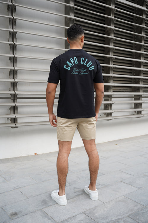 Capo Club Script T-Shirt - Black/Green