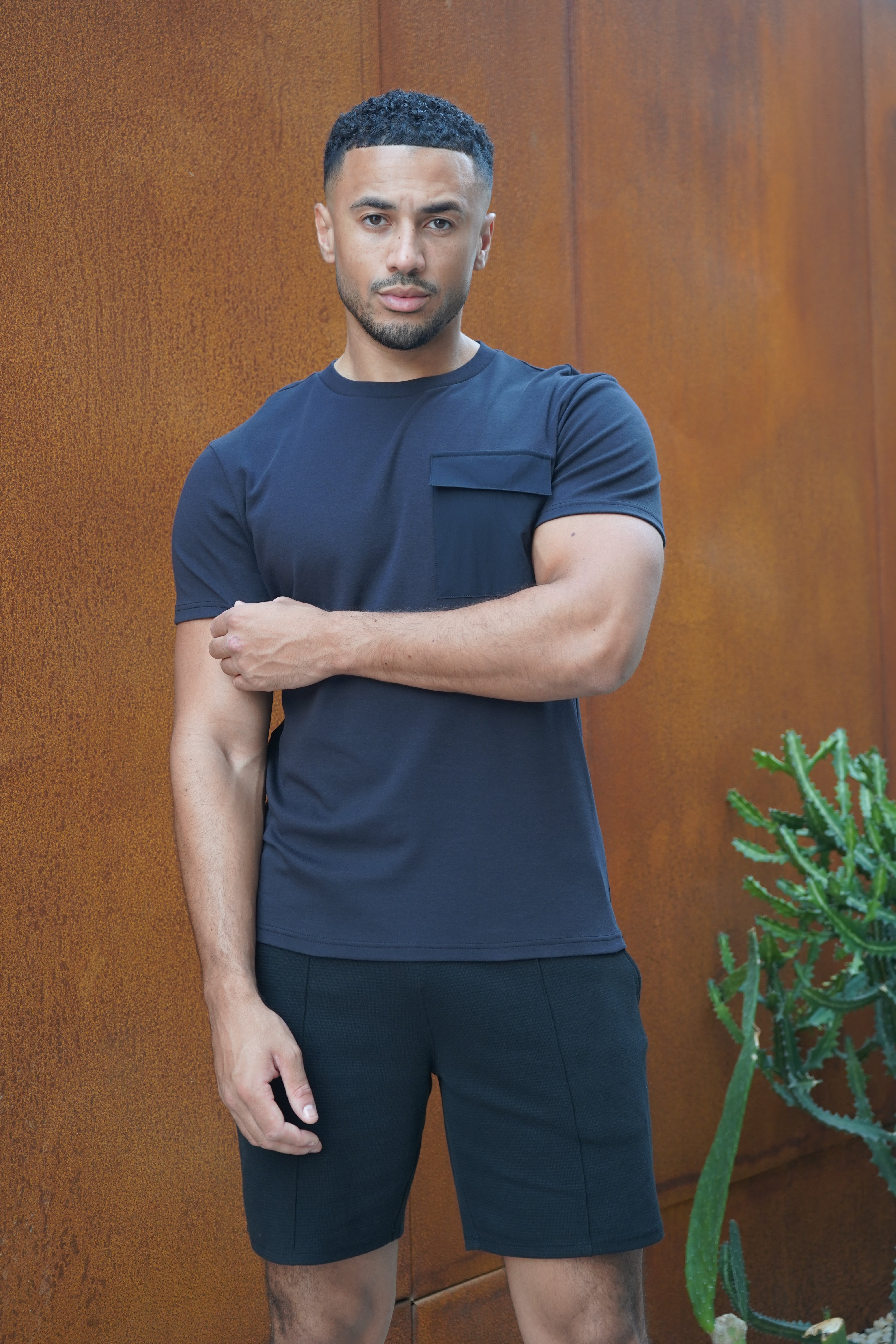 Capo Cargo Pocket T-Shirt - Black