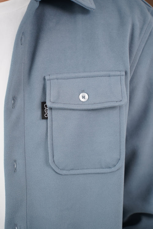 Capo Elliot Overshirt - Slate Blue