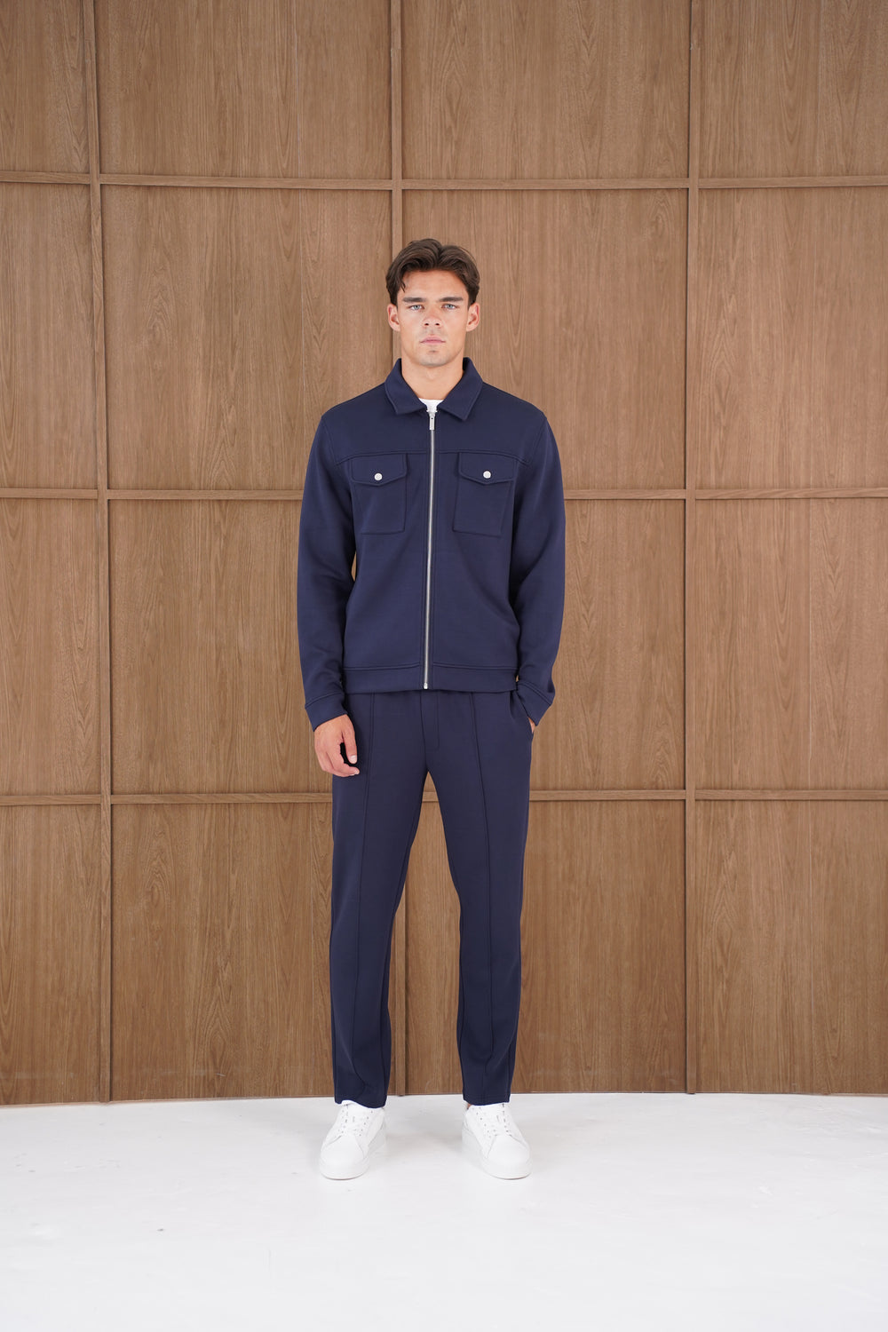 Capo Nick Interlock Pants - Navy