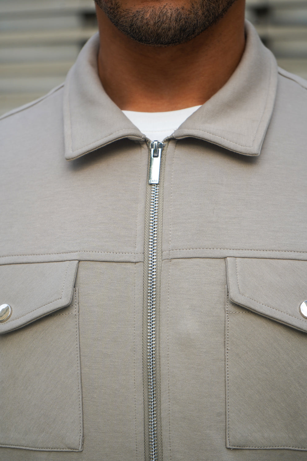 Capo Interlock Jacket - Oatmeal