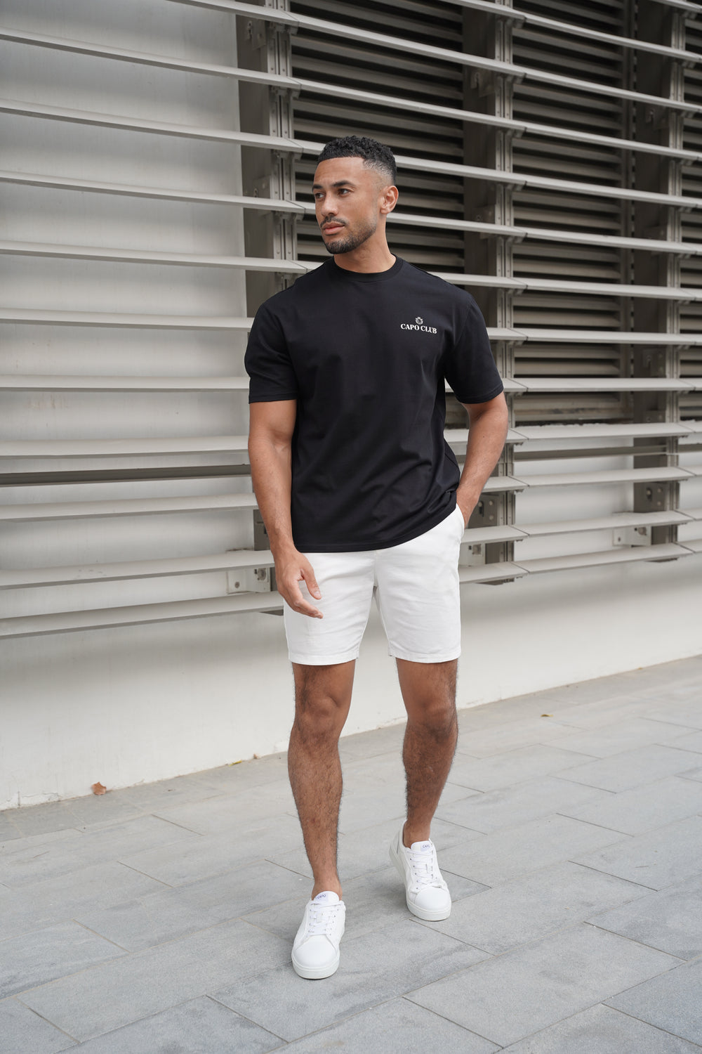 Capo Club Craftsman Crest T-Shirt - Black/Porpoise