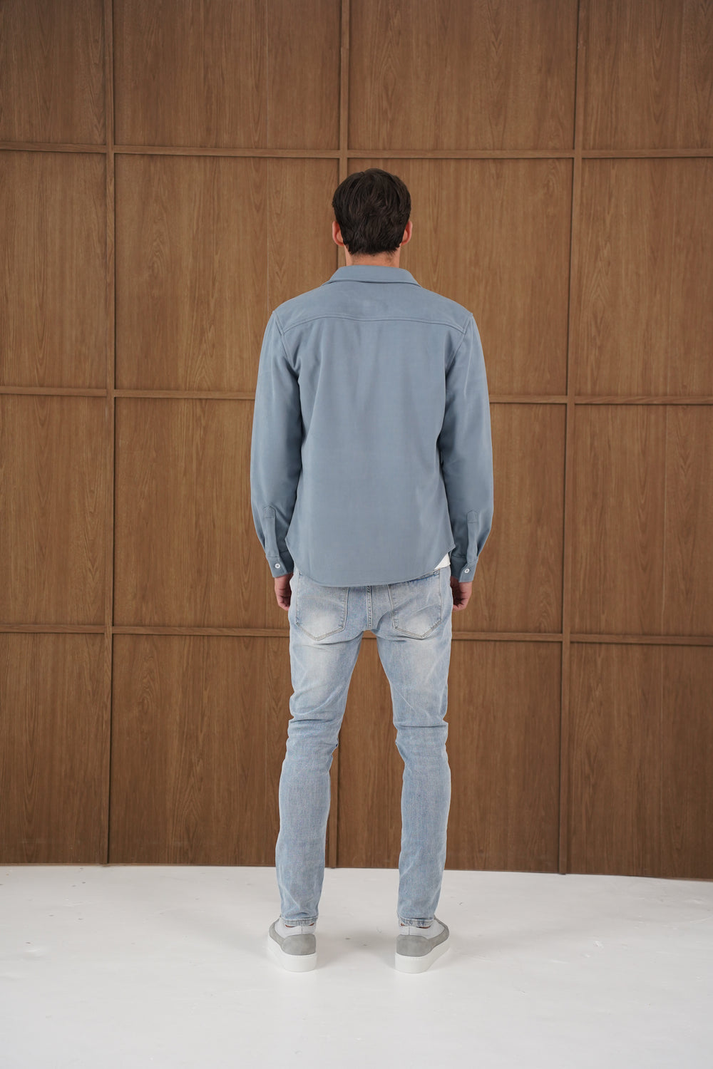 Capo Elliot Overshirt - Slate Blue