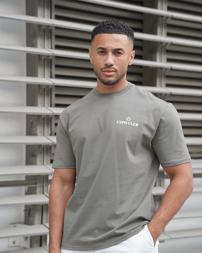 Capo Club Craftsman Crest T-Shirt - Olive/White