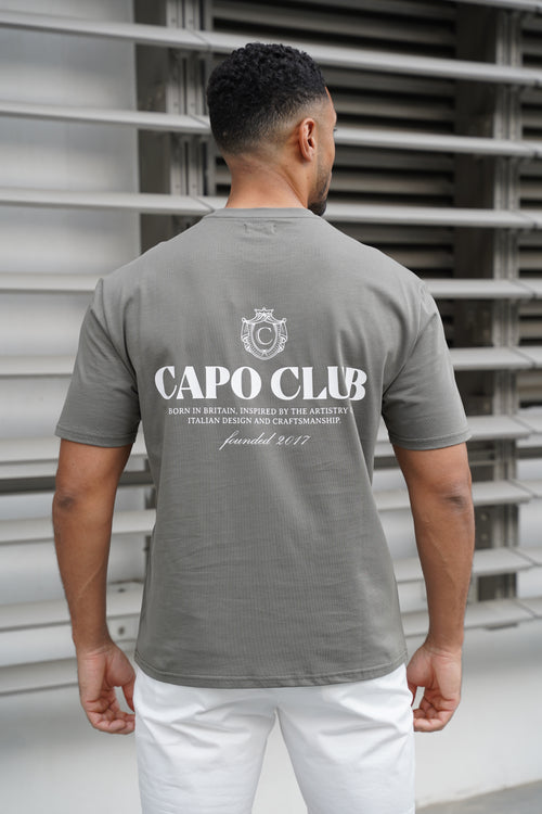 Capo Club Craftsman Crest T-Shirt - Olive/White