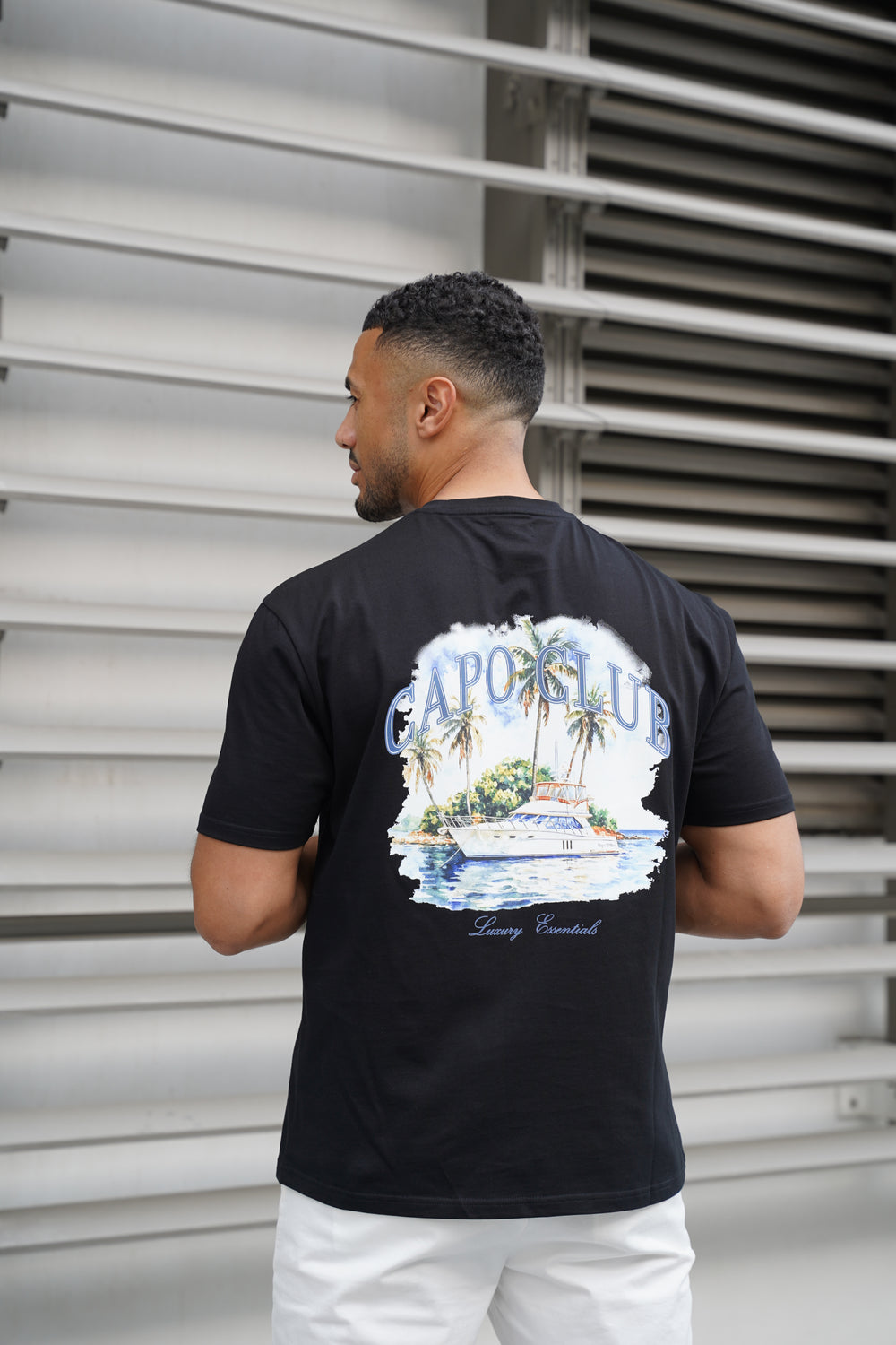 Capo Yacht Club Printed T-Shirt - Black